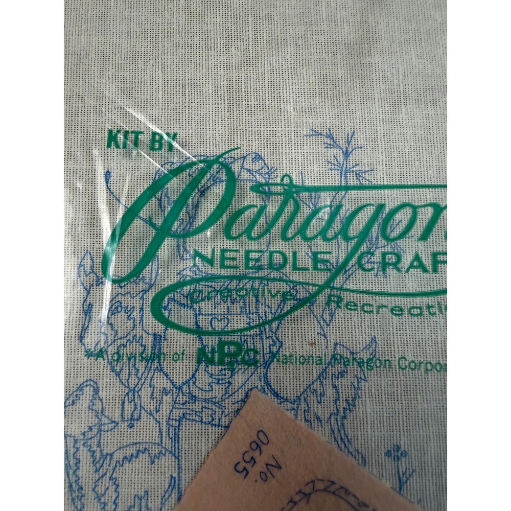 VTG Paragon Needlecraft Hummel Farm Boy Crewel Kit 9x12 Embroidery Sealed 0655 - Picture 2 of 10